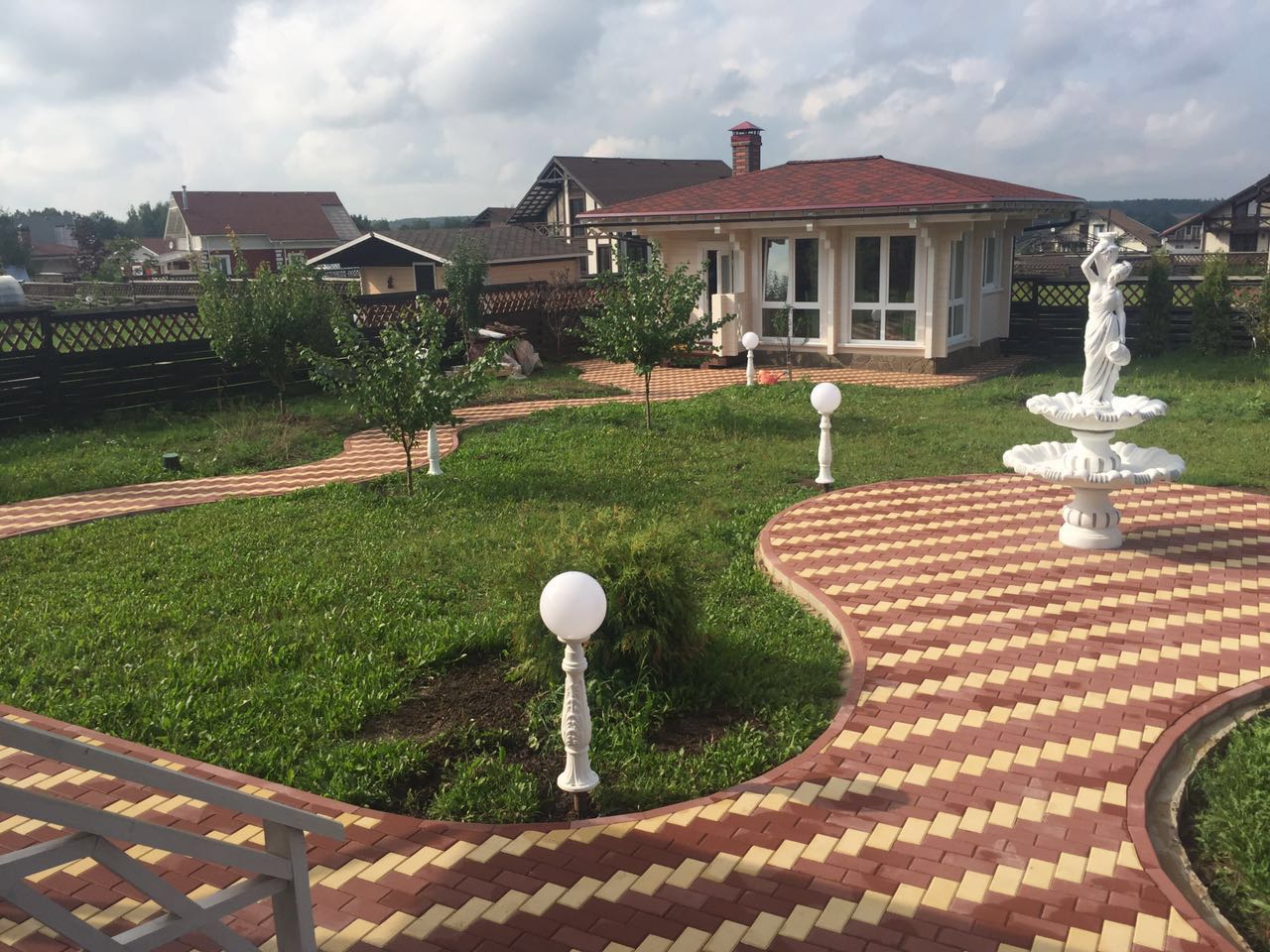 Тротуарная плитка BRAER II «Прямоугольник» КРАСНЫЙ