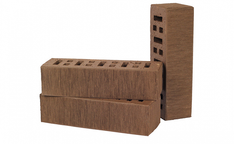 Кирпич пустотелый Lode Asais Brunis шероховатый, 250*85*65 мм