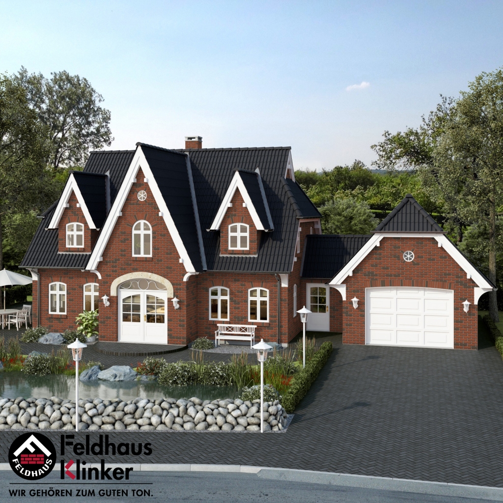 Фасадная плитка ручной формовки Feldhaus Klinker R303 Ardor liso NF14, 240*14*71 м