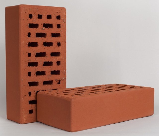 Облицовочный кирпич Кирово-Чепецк Красный - 250x120x88 мм 