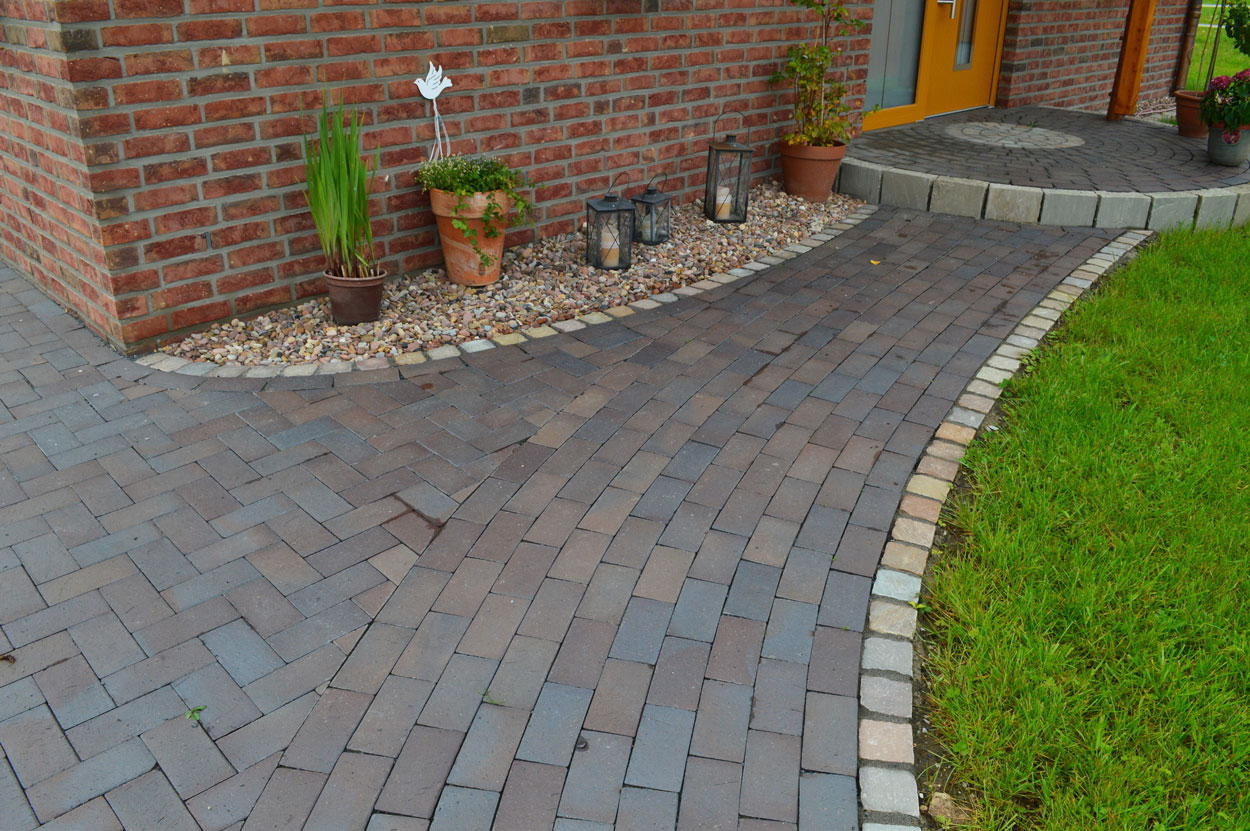 Тротуарная клинкерная брусчатка Vandersanden Alt Berlin серо-синяя, 200*100*52 мм